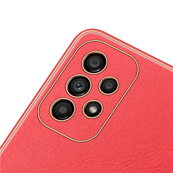 ELEGANT COVER MADE OF ARTIFICIAL LEATHER FOR SAMSUNG GALAXY A33 5G RED. DUX DUCIS YOLO