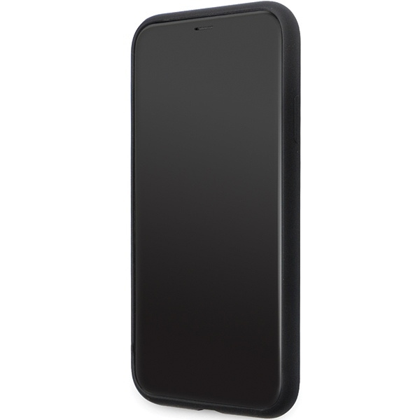Karl Lagerfeld KLHCN61SMHCNPK case for iPhone 11 / Xr - black Silicone C Metal Pin