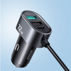 Joyroom ładowarka samochodowa 2xPD + 2xQC3.0 72W 1,5m czarna (JR-CL05)