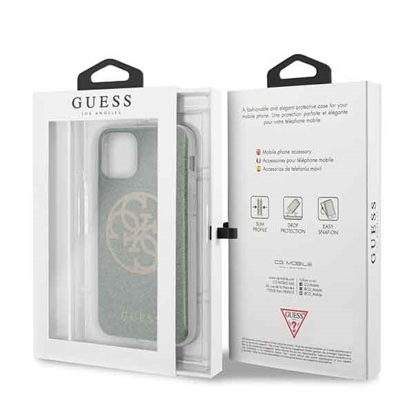 Guess GUHCN58PCUGLKA iPhone 11 Prokhaki hard case 4G Circle Glitter