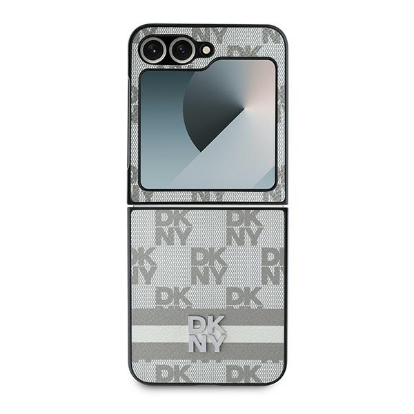 DKNY DKHCZF6PCPTSSE Z Flip6 F741beżowy/beige Chequered Pattern Printed Stripes