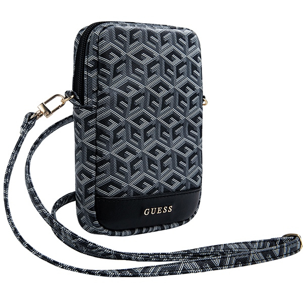 Guess Torebka GUWBZPGCSPGK czarny/blackZip GCube Bottom Stripe