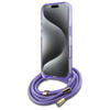 Guess GUHMP16SHCTSGNSU iPhone 16 6.1"    fioletowy/purple hardcase Crossbody Cord Script MagSafe
