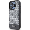 DKNY DKHMP15XPSOSPK iPhone 15 Pro Max6.7" czarny/black hardcase Leather Printed Pattern Metal Logo MagSafe