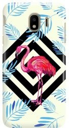 FUNNY CASE OVERPRINT FLAMINGO LEAVES SAMSUNG GALAXY J4 2018