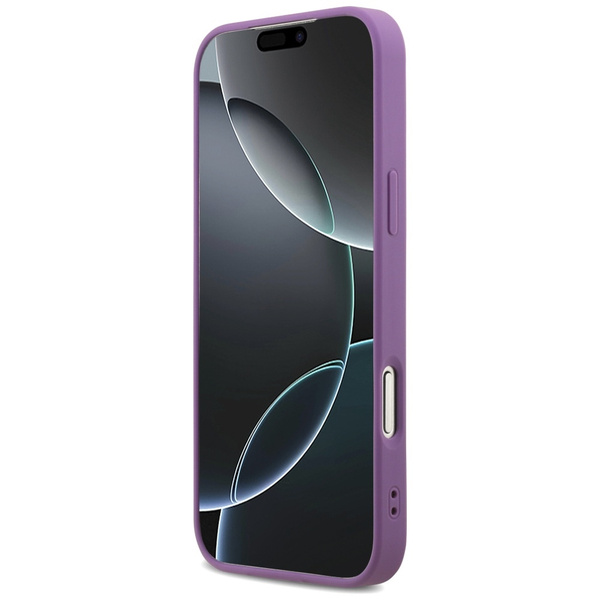 Etui Guess Fixed Glitter Big 4G do       iPhone 17 Pro Max liliowy