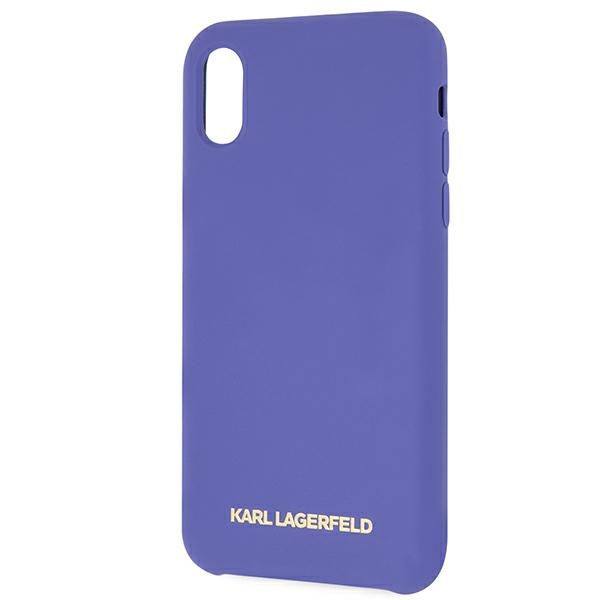Karl Lagerfeld KLHCPXSLVOG iPhone X/Xs hardcase fioletowy/violet Silicone