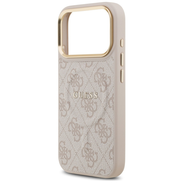 Etui Guess 4G PU Classic Logo MagSafe do iPhone 17 Pro różowy