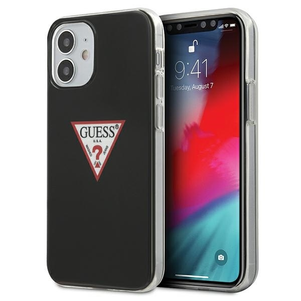 GUESS GUHCP12SPCUCTLBK IPHONE 12 MINI 5,4" CZARNY/BLACK HARDCASE TRIANGLE COLLECTION