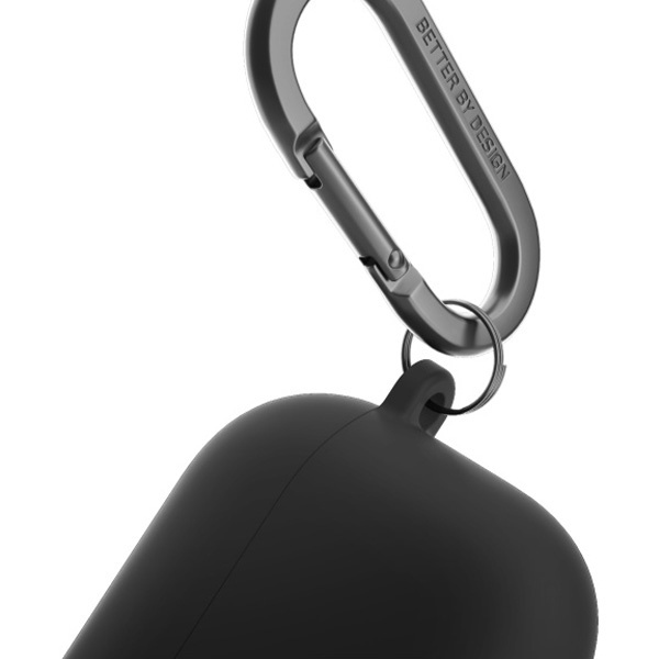 UNIQ etui Nexo AirPods 4 + Ear Hooks     Silicone czarny/black