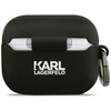 Etui Karl Lagerfeld Silicone             Karl&Chaupette Head 3D do AirPods Pro 3 czarny