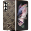 Guess GUHCZFD5P4TDPW F946 Z Fold5 brązowy/brown hardcase Leather 4G Triangle Strass