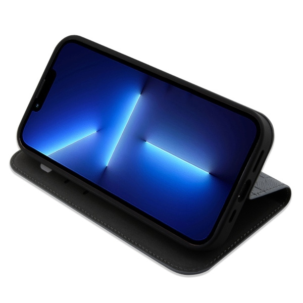 Etui Karl Lagerfeld Saffiano Monogram na iPhone 14 - srebrne
