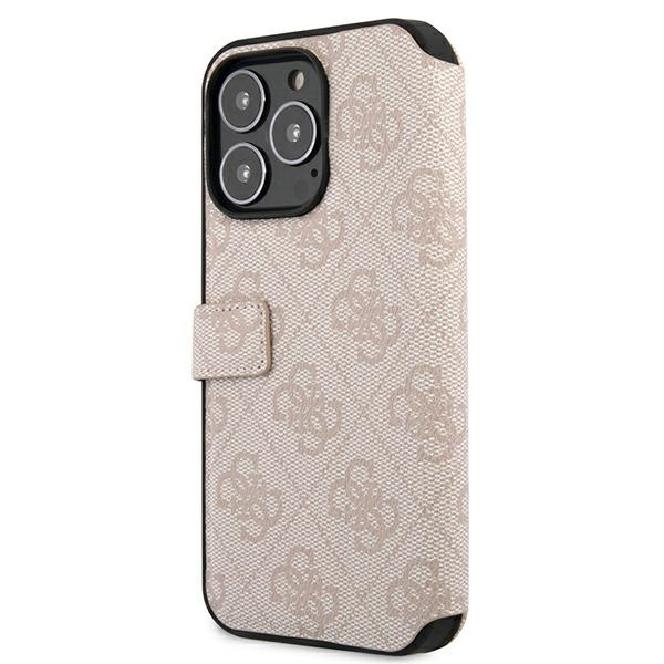 Guess GUBKP13X4GMGPI iPhone 13 Pro Max6,7" różowy/pink book 4G Big Metal Logo