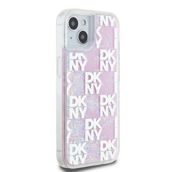 DKNY DKHCP15SLCPEPP iPhone 15 / 14 / 136.1" różowy/pink hardcase Liquid Glitter Multilogo