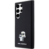 KARL LAGERFELD KLHCS24LSMHKCNPK S24 ULTRA S928 HARDCASE CZARNY/BLACK SILICONE KARL&CHOUPETTE METAL PIN