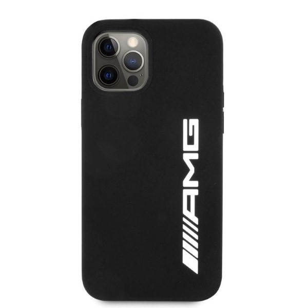 Etui AMG Silicone Big Logo na iPhone 12 Pro Max - czarne