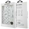 Karl Lagerfeld KLHMP16LHCKCKLCT iPhone    16 Pro 6.3" transparent hardcase IML Crossbody Monogram Karl & Choupette Head MagSafe
