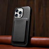 ICARER CASE LEATHER COVER GENUINE LEATHER CASE FOR IPHONE 14 PRO MAX BLACK (WMI14220708-BK) (MAGSAFE COMPATIBLE)