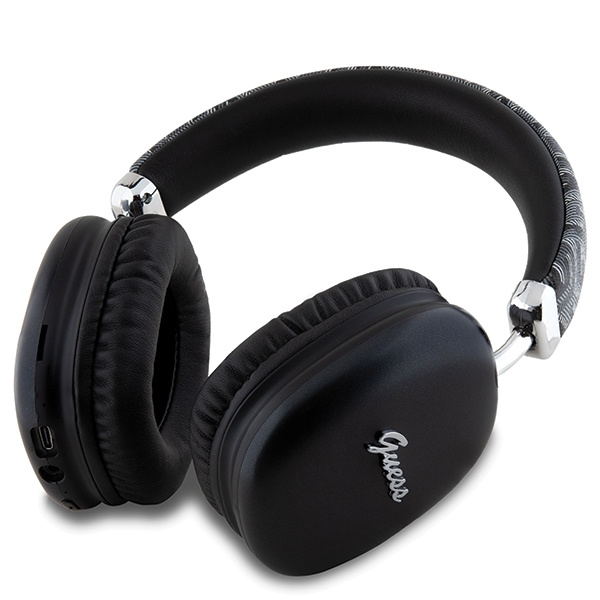 Guess słuchawki nauszne BluetoothGUBHK1GCTCSK czarny/black Gcube Metallic Script Logo