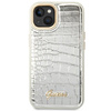Guess GUHCP14MHGCRHS iPhone 14 Plus / 15 Plus 6.7" srebrny/silver hardcase Croco Collection