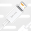 BASEUS SUPERIOR CABLE USB - LIGHTNING 2,4A 1 M WHITE (CALYS-A02)