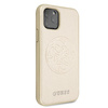 Guess GUHCN65RSSASGO iPhone 11 Pro Max złoty/gold hard case Saffiano 4G Circle Logo