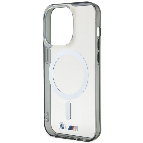 Etui BMW Silver Ring MagSafe na iPhone 14 Pro Max - przezroczyste