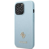 GUESS GUHCP13XPS4MB IPHONE 13 PRO MAX 6.7 "BLUE/BLUE HARDCASE SAFFIANO 4G SMALL METAL LOGO