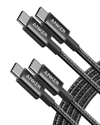 Anker nylonowy kabel do ładowania USB-C do USB-C Czarny, 1.0 m ( 2 Sztuki)