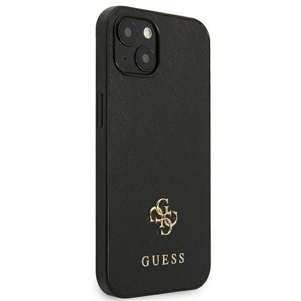 Guess GUHCP13SPS4MK iPhone 13 mini 5,4"czarny/black hardcase Saffiano 4G Small Metal Logo