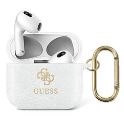 Guess GUA3UCG4GT AirPods 3 coverTransparent Glitter Collection
