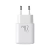 Joyroom JR-TCF20 USB-C PD 20W network charger - white + USB-C / USB-C cable 1m