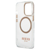 Guess GUHMP13XHTRMD iPhone 13 Pro Max6,7" złoty/gold hard case Metal Outline Magsafe