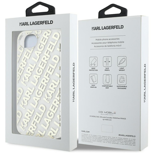 Etui Karl Lagerfeld IML Repeat Logo do   iPhone 16e złoty