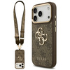 Etui Guess 4G Big 4G Classic Logo Big    Strap Metal Buttons do iPhone 17 Pro brązowy