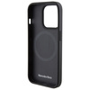 Mercedes MEHMP15X23RMMK iPhone 15 Pro  Max 6.7" czarny/black hardcase Crossed Lines Pattern Leather MagSafe
