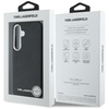 Etui Karl Lagerfeld Saffiano Full         Wrapped Elongated Metal Logo MagSafe do Samsung Galaxy S25 czarny