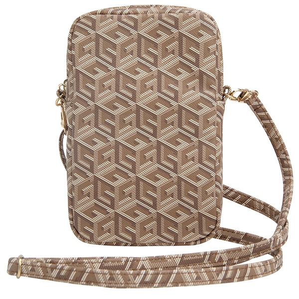 Guess Torebka GUWBZPGCSPGWbrązowy/brown Zip GCube Bottom Stripe