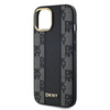 DKNY DKHMP14SPCPVSLK iPhone 14 / 15 / 136.1" czarny/black hardcase Leather Checkered Mono Pattern MagSafe