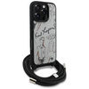 Etui Karl Lagerfeld Crossbody Grained    Pattern & Logo do iPhone 16 Pro Max szary