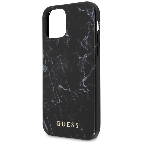 Guess GUHCP12SPCUMABK iPhone12 mini 5,4" czarny/black hardcase Marble