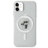 Karl Lagerfeld KLHMN61HGKCNOT case for iPhone 11 / Xr - transparent hardcase Karl&amp;Choupette Glitter MagSafe