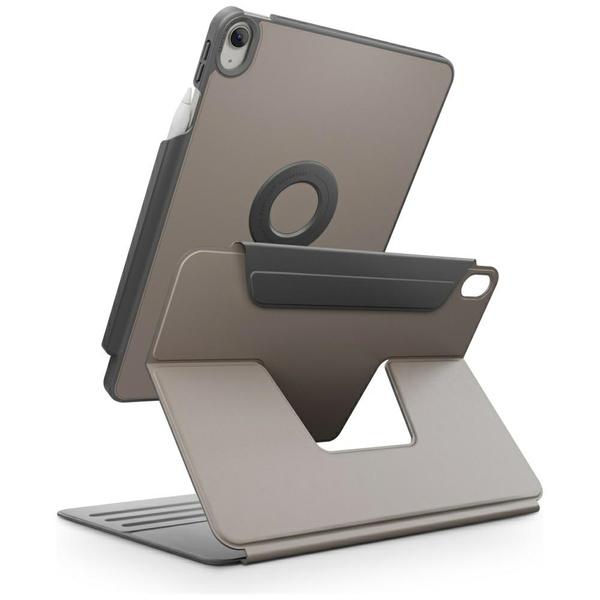 Etui UNIQ Rovus Snapmount Magnetic 360   Rotating Detachable do iPad Air 11" (M2/M3) / iPad Air 10.9" (2022/2020) szary