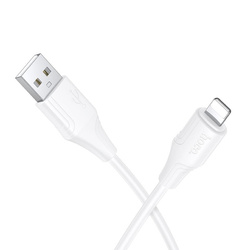 Kabel Silikonowy USB A do Lightning Hoco 2,4A 1 m X124 biały