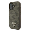Guess GUHCP16MP4TDPW iPhone 16 Plus6.7" brązowy/brown hardcase Leather 4G Triangle Strass