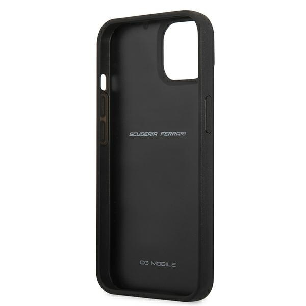 Etui Ferrari On Track Real Carbon na iPhone 13 mini - czarne