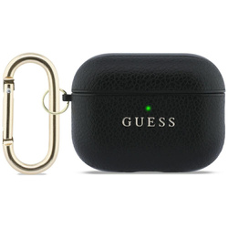 Etui Guess Grained Classic Logo do       AirPods Pro 3 czarny