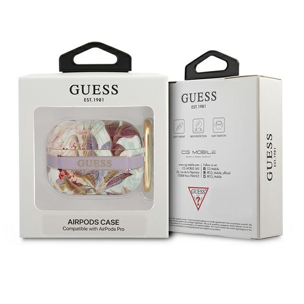Guess GUAPHHFLU AirPods Pro coverfioletowy/purple Flower Strap Collection