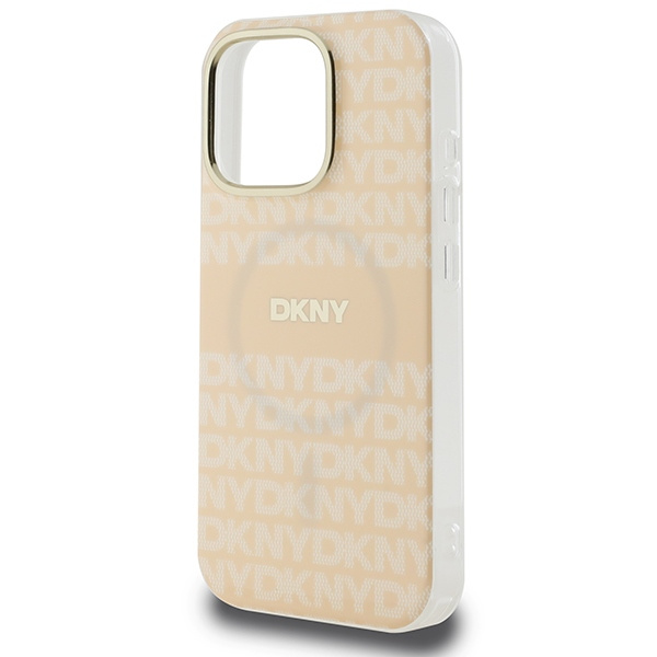 DKNY DKHMP16LHRHSEP iPhone 16 Pro 6.3"różowy/pink hardcase Repeat texture patern & Stripe MagSafe